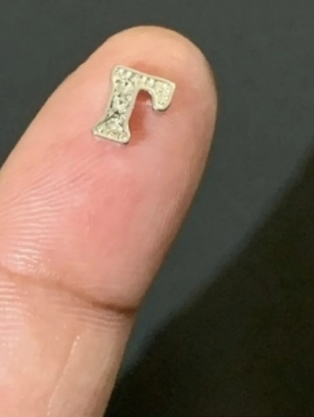 Letter 'I' Floating Locket Charm